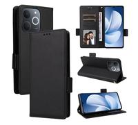 BELLA BEAR Coque pour Realme Note 70T 4G/70 4G, Étui Portefeuille en Cuir à Rabat magnétique, Étui de béquille, Étui de Protection Antichoc pour Realme Note 70T 4G/70 4G-Noir
