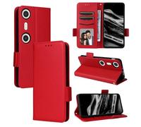 BELLA BEAR Coque pour XReal Beam Pro, Étui Portefeuille en Cuir à Rabat magnétique, Étui de béquille, Étui de Protection Antichoc pour XReal Beam Pro-Rouge