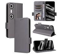 BELLA BEAR Coque pour XReal Beam Pro, Étui Portefeuille en Cuir à Rabat magnétique, Étui de béquille, Étui de Protection Antichoc pour XReal Beam Pro-Gris