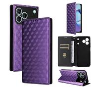 BELLA BEAR Coque pour ZTE Blade V80 Design/Blade V80 Vita/Nubia V80 Design, Portefeuille avec Magnétique, Étui de Béquille-Violet
