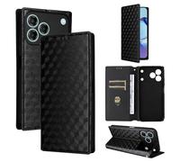 BELLA BEAR Coque pour ZTE Blade V80 Pro/V80 Desig/V80 Vita/Nubia V80 Pro/V80 Design, Portefeuille avec Magnétique, Étui de Béquille-Noir