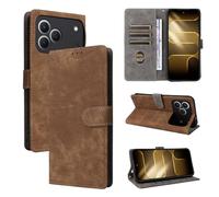 BELLA BEAR Coque Tecno Spark 50 4G [Technologie de Blocage RFID] Housse Portefeuille, Etui Tecno Spark 50 4G avec Fonction Stand-Marron