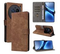 BELLA BEAR Coque Vivo X200 Pro 5G, [Technologie de Blocage RFID] Housse Portefeuille, Etui pour Vivo X200 Pro 5G avec Fonction Stand-Marron