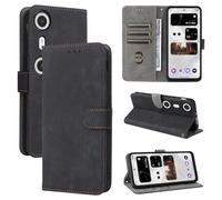 BELLA BEAR Coque XReal Beam Pro, [Technologie de Blocage RFID] Housse Portefeuille, Etui pour XReal Beam Pro avec Fonction Stand-Noir