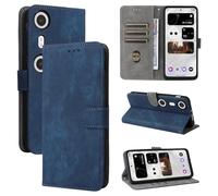 BELLA BEAR Coque XReal Beam Pro, [Technologie de Blocage RFID] Housse Portefeuille, Etui pour XReal Beam Pro avec Fonction Stand-Bleu