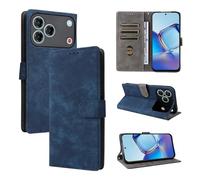 BELLA BEAR Coque ZTE Blade V80 Design/Blade V80 Vita/Nubia V80 Design [Technologie de Blocage RFID] Housse Portefeuille-Bleu