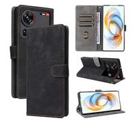 BELLA BEAR Coque ZTE Nubia Z70 Ultra, [Technologie de Blocage RFID] Housse Portefeuille, Etui pour ZTE Nubia Z70 Ultra avec Fonction Stand-Noir