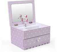 Bella Boîte À Bijoux Licorne Pour Filles Et Adolescentes ¿ Boîte À Musique En Bois Avec Pois Étincelants ¿ Décoration De Chambre Charmante Et Souvenir De Souvenirs D'enfance ¿ Cadeau