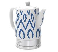 bella bouilloire électrique, base d'alimentation à 360 degrés, le range-câble d'alimentation intégré, poignée froide au toucher, sans BPA,120 volts, bleu aztèque