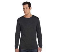 Bella + Canvas 3501 CN 3501 MENS FILMORE LS TEE DRK GREY HEATHER L