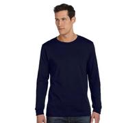 Bella + Canvas 3501 CN 3501 MENS FILMORE LS TEE NAVY L