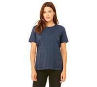 Bella + Canvas B6400 BE 6400 4.2OZ JERSEY CREW NECK HEATHER NAVY M