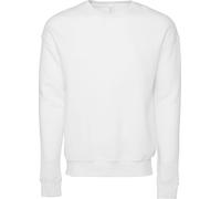 Bella + Canvas - Fllece avec épaules recouvertes pour homme/femme unie BC4756 (M) (DTG Blanc)