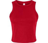 Bella + Canvas - Haut sans manches Col droit court pour femme PC7019 (M) (Rouge)