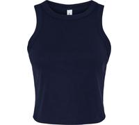 Bella + Canvas - Haut sans manches Col droit court pour femme PC7019 (XXL) (Bleu marine)