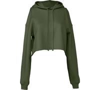 Bella + Canvas - Sweat à capuche court pour femme BC5549 (XL) (Vert militaire)