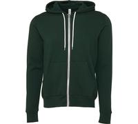 Bella + Canvas - Sweat à capuche, fermeture éclair de haut en bas pour homme/femme unie RW7835 (2XL) (Forêt)