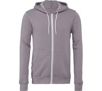 Bella + Canvas - Sweat à capuche, fermeture éclair de haut en bas pour homme/femme unie RW7835 (2XL) (Gris tempête)
