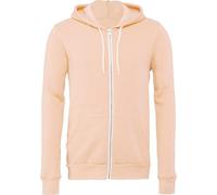 Bella + Canvas - Sweat à capuche, fermeture éclair de haut en bas pour homme/femme unie RW7835 (2XL) (Pêche)