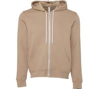 Bella + Canvas - Sweat à capuche, fermeture éclair de haut en bas pour homme/femme unie RW7835 (L) (Marron)
