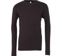 Bella + Canvas - T-shirt unie homme/femme manches longues PC3875 (XXL) (Gris foncé uni)