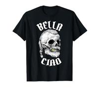 Bella Ciao Crâne Viking Goodbye Belle Chanson Folk Italienne T-Shirt Graphique avec Valeur