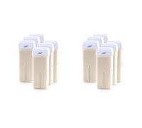 Bella Donna - Cartouches de cire « Vanilla Crème » enrichie en oxyde de zinc apaisant pour applicateur à bille de cire chaude, 6 x 100 ml - Épilation délicate des peaux sensibles (Lot de 2)