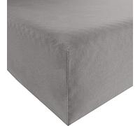 Bella Donna Drap-housse en jersey, grau 0701, 180 cm x 200 cm