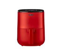 bella Friteuse à air avec écran tactile 3L, friture sans huile, plaque antiadhésive et grille de cuisson lavables au lave-vaisselle pour un nettoyage facile, Rouge mat