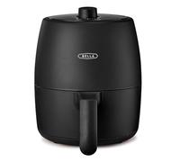 BELLA Friteuse à Air Manuelle de 2 L et Multicuiseur 5-en-1 avec Plateau et Panier Antiadhésifs Amovibles et Lavables au Lave-Vaisselle, 1200 watts, Noir Mat