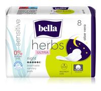 BELLA Herbs Ultra Night serviettes hygiéniques pour la nuit Aloe Vera 8 pcs