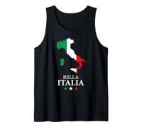 Bella Italia Carte aux Couleurs du Drapeau Débardeur