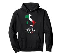 Bella Italia Carte aux Couleurs du Drapeau Sweat à Capuche