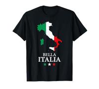 Bella Italia Carte aux Couleurs du Drapeau T-Shirt