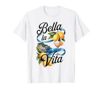 Bella La Vita Côte Amalfitaine Italienne Capri Citron Voyage d'été T-Shirt