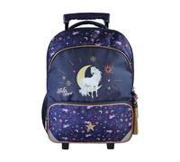 Bella Sara - Sac À Dos - Roulettes Enfant - Fille - Bleu Nuit - 2 Compartiments Bleu TU