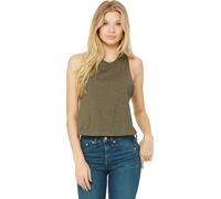 Bella - Top court avec dos nageur pour femme PC3143 (L) (Mélange d'olives)