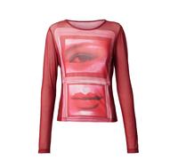 Bella x ABOUT YOU T-shirt lie de vin / blanc, Taille XXL