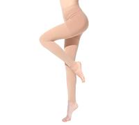 BellaAchtung Médicale Bas de Contention Femme & Homme Sans Pied Longues, 20-30mmhg Classe 2 Collant de Contention Soutien Graduel Chaussette de Compression pour Les varices, l'œdème, Le vol