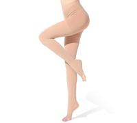 BellaAchtung Médicale Collant de Contention à bout ouvert Femme & Homme, 20-30mmhg Classe 2 Collants de compression Soutien Graduel Chaussette de Compression pour Les varices, l'œdème, Le vol