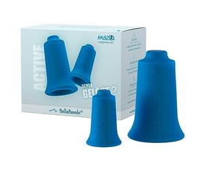 Bellabambi Faszio Kit De Ventouse (Mini Ø20 mm + Original Ø34 mm) - Active - Bleu (Intensité Moyenne), 2 Pièces
