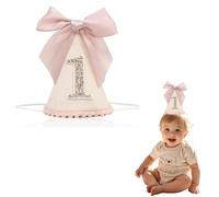 BellaBlend Schleife 1 chapeau d'anniversaire - Petite princesse mi-anniversaire décorations 1 chemin vers un ensemble de couronne d'anniversaire