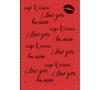 BellaBook Red Matte XOXO Valentine's Day Notebook-120 pages: Journal Notebook-Gift for your loved one, friends- lined paper, "6x9" 120 pages
