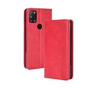 BellaCase Alcatel 3X 2020 Coque [Étui Portefeuille] [Fonction Support] [Slots pour Cartes] [Couverture à Rabat Magnétique] Compatible avec Le Smartphone Alcatel 3X 2020(Rouge)