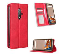 BellaCase Blackview BV5200 Coque [Étui Portefeuille] [Fonction Support] [Slots pour Cartes] [Couverture à Rabat Magnétique] Compatible avec Le Smartphone Blackview BV5200(Rouge)