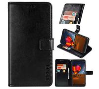 BellaCase Coque Nokia XR20 Étui en Cuir Premium Nokia XR20 [Emplacements pour Cartes] [Béquille] [Magnétique] Housse pour Smartphone Nokia XR20(Noir)