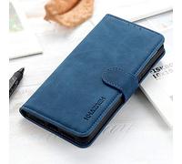 BellaCase Coque pour Oppo A15, Étui de Téléphone Oppo A15 Pratique et Robuste, Magnétique Etui Housse pour Oppo A15, Bleu