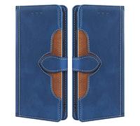 BellaCase Etui Folio en Cuir pour Honor 90 5G, [Fente de Carte] [Support] Honor 90 5G Coque, Solide Coque pour Honor 90 5G(Bleu)