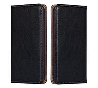 BellaCase Etui Folio en Cuir pour Honor X6S/Honor 70 Lite, [Fente de Carte] [Support] Honor X6S/Honor 70 Lite Coque, Solide Coque pour Honor X6S/Honor 70 Lite(Noir)