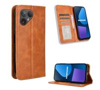BellaCase Fairphone 5 Coque [Étui Portefeuille] [Fonction Support] [Slots pour Cartes] [Couverture à Rabat Magnétique] Compatible avec Le Smartphone Fairphone 5(Marron)